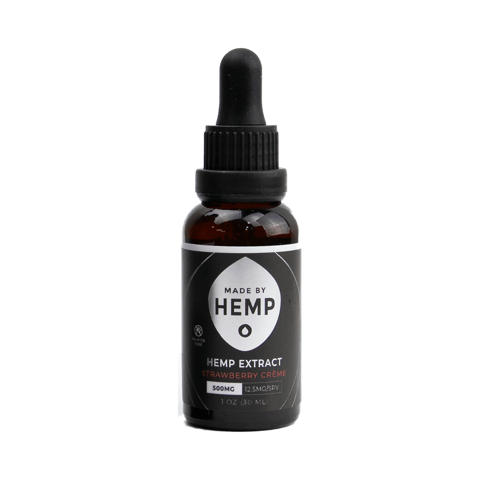 Hemp Extract 1oz (500mg) Strawberry Creme